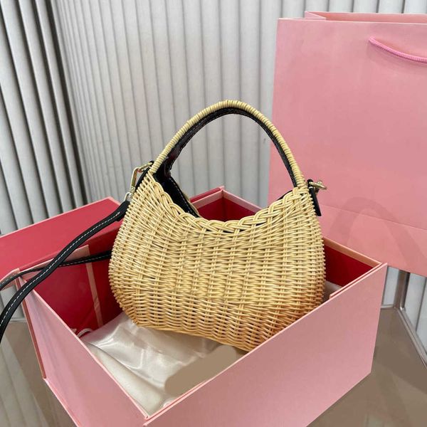 

beach bamboo designer bags women straw hobo crossbody purse luxurys handbags wallet cross body bag hobo totes purses summer 230524