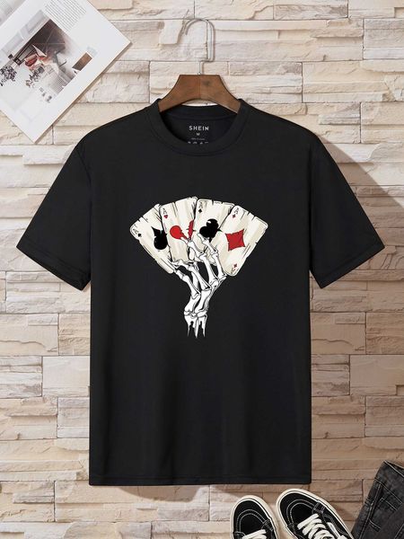 

men's fashion en playing card, White;black