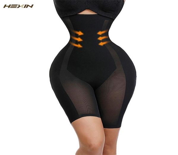 

hexin women high waist body shaper panties tummy control butt lifter body slimming shapewear girdle underwear waist trainer y200706637590, Black;white