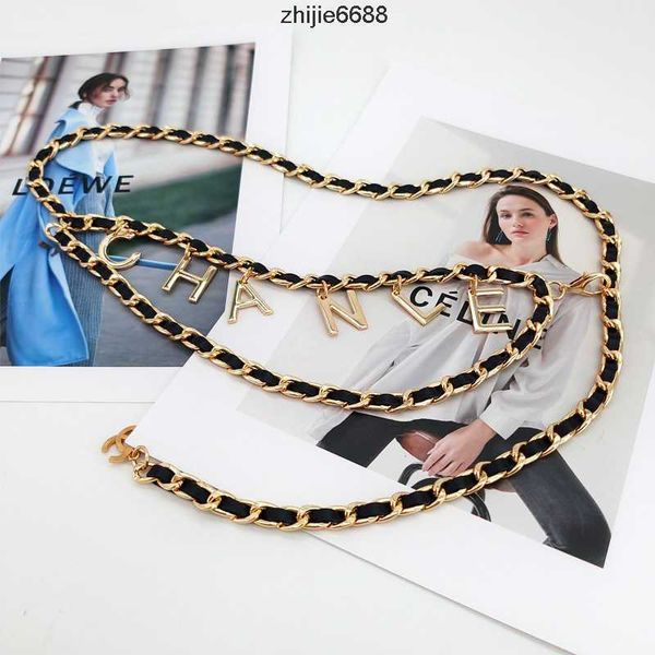 

famous brand ladies metal chain dress decoration fashion temperament braided chain classic luxury belt women designer party belt elling, Black;brown