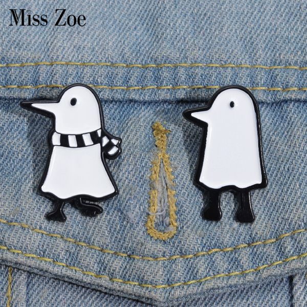 

cartoon comic goodnight punpun enamel pin oyasumi punpun devil horn eyes brooches lapel backpack badge for kids friends, Gray