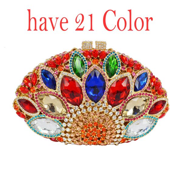 

evening bags fashion luxury brand crystal bag pink diamond clutch nightclub party purse bling handbag sc106 230720