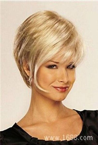 

style fashion wig new charm women039s short mix blonde full wigs 9969400