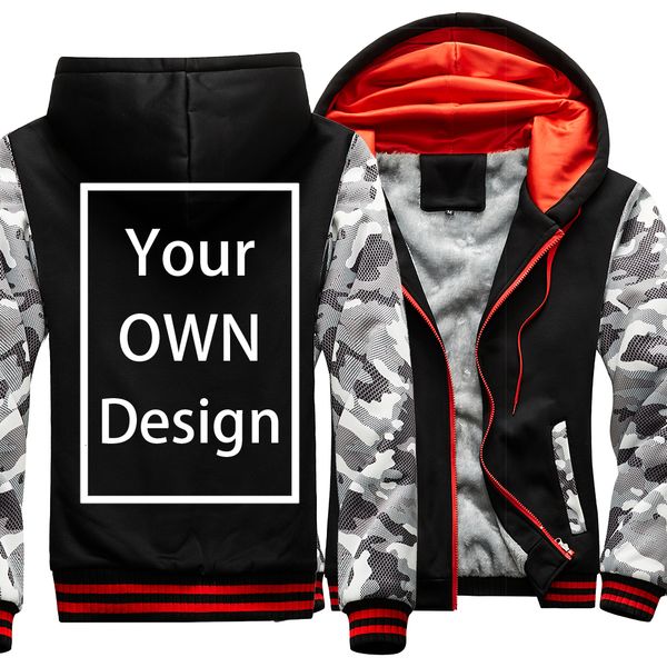 

men's hoodies sweatshirts your own design brand picture custom men women diy winter thick hoodies sweatshirt casual hoody clothes 24 co, Black