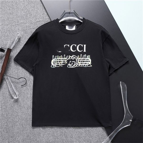 

men's loose t-shirt shirt summer fashion men's wardrobe h23, White;black
