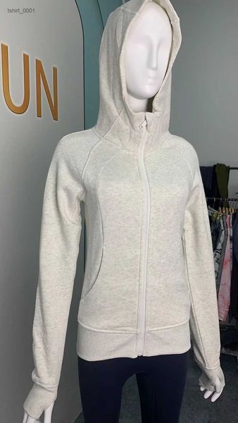 

lulus yoga sweatshirt half zip scuba hoody hoodies outdoor leisure lu sweatshirts gym clothes women workout fitness thick 6d3z, Black