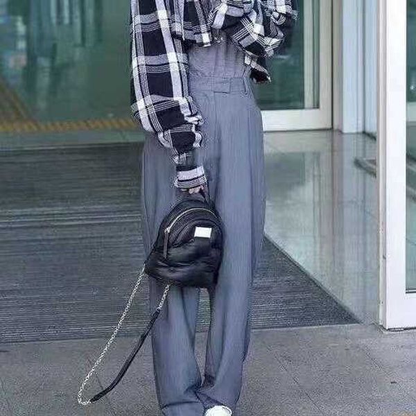 

luxuries designers niche margiela magilla men and women's mm6 sheepskin cross-body shoulder waist bag chest bag cloud bag kwsm
