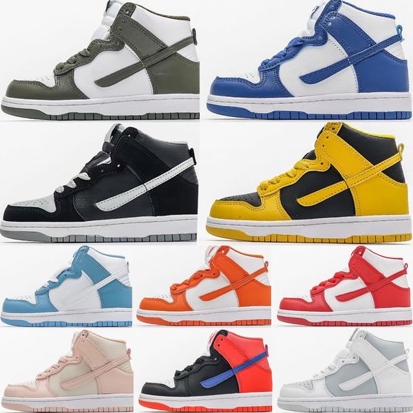 

high kids running shoes designer ventilate casual shoes cargo khaki syracuse championship red summit white pure platinum babys outdoor sneak, Black