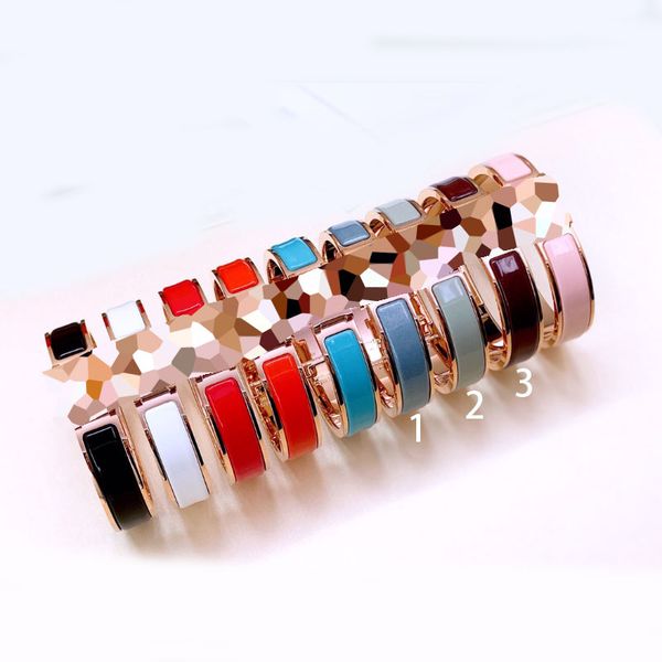 

12mm enamel clic bangle for women charm bracelets h rotate style new version rose gold plated, Golden;silver