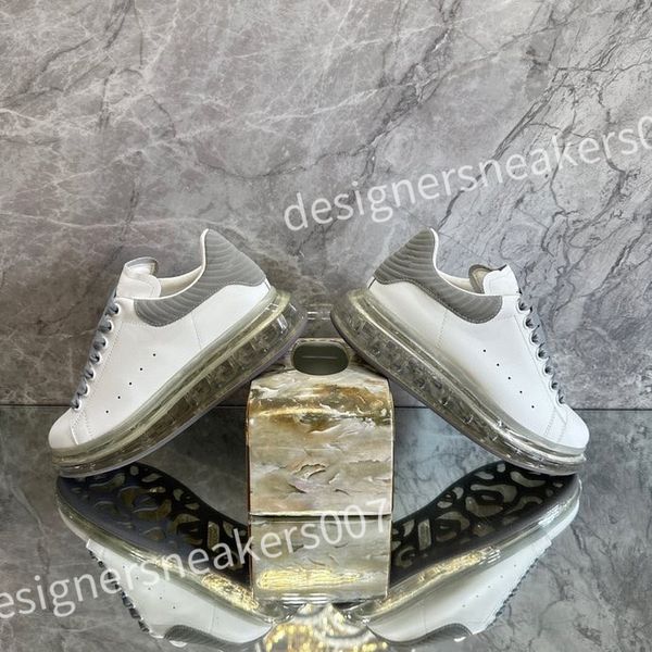 

new luxury designer stage leather increased casual shoes fashionable sports fashion platform mens womens white lace up alexander sneakers xs, Black