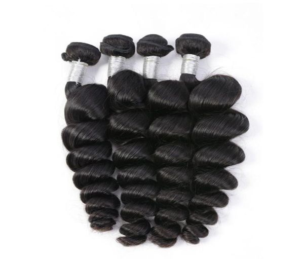 

modern show brazilian loose wave virign hair bundles human hair extensions natural black unprocessed weave bundle8653250