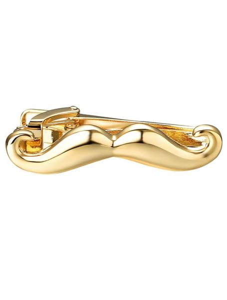 

yoursfs 6 pcsset gold beard tie clip fashion men gold plated 18k design unique anniversary holiday birthday father day gift8152166, Silver