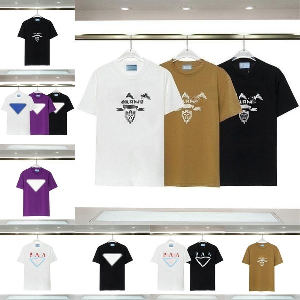 

mens designer t-shirts white t shirt summer clothes casual fashion loose letter short t-shirt shirts, White;black