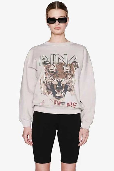 

23ss ab hoodie womens fashion classic cotton sweatshirt new letter print bing hooded pullover washed loose bing hoodies 4 71ck, Black