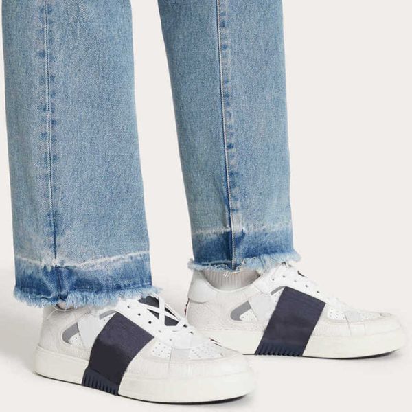 

rubber valentinolies sports shoes low white/gray vltn calfskin trainers for identificat men seven 9cd8 darz, Black