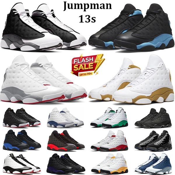 

og jumpman 13 basketball shoes men women 13s black flint wolf grey playoffs university blue black cat hyper royal mens trainers outdoor snea
