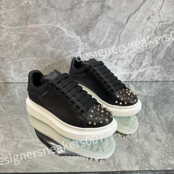 

designer stage leather increased casual shoe fashionable sports fashion platform mens womens white lace up alexander sneakers xsd221123, Black