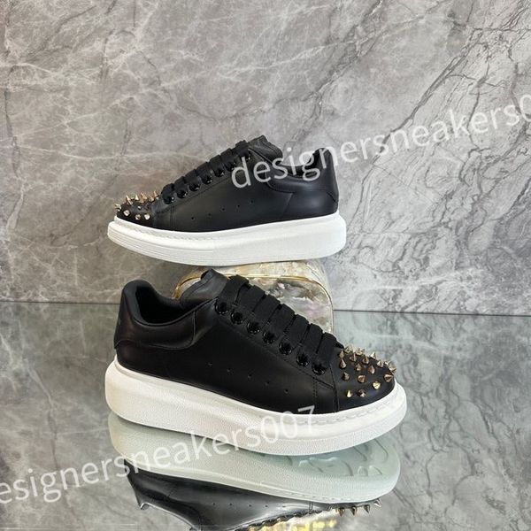 

new designer stage leather increased casual shoe fashionable sports fashion platform mens womens white lace up alexander sneakers xsd221123, Black