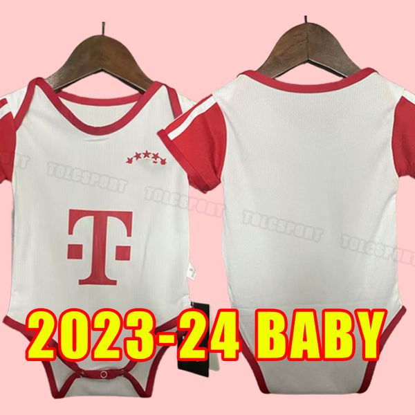 

baby soccer jerseys 23 24 bayern munich de ligt mane gravenberch sane muller davies kimmich tel football shirts coman 2023 2024 uniform kids, Black;yellow