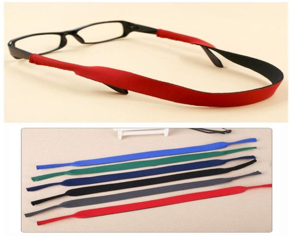 

50pcs neoprene neck glasses strap 422cm eva superlight and soft cordchainlanyard string for sunglasses 6colors blackbluered8395631