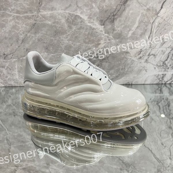 

2023 luxurys fashion sneakers white shoes leather thick soled elevated men's and women's shoes versatile classic casual couple boa, Black