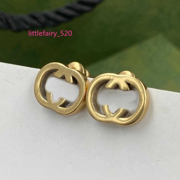 

stud luxury style g letter women designer studs titanium steel fashion couple earrings without box, Golden;silver