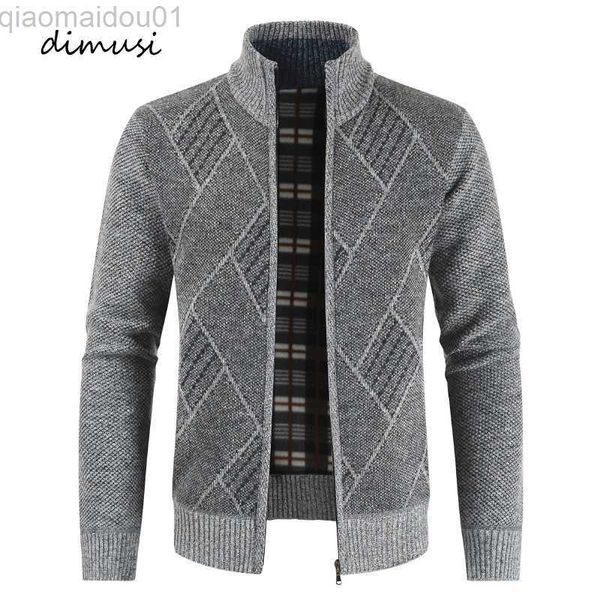 

men's jackets dimusi mens sweaters winter men thick warm knitted sweater jackets cardigan coats male slim fit knitted zipper jackets cl, Black;brown