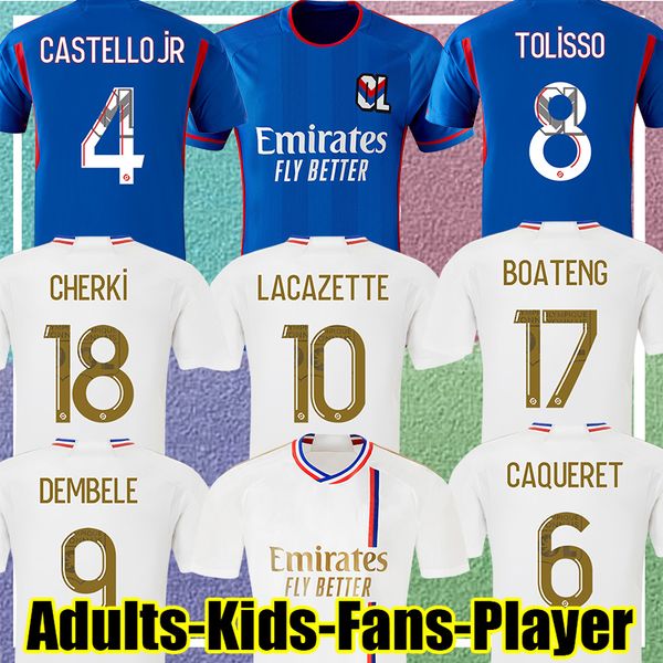

2023 2024 new ol soccer jersey maillot digital fourth blue football shirt toko ekambi bruno g cherki aouar white lyon men kids kit uniforms, Black;yellow