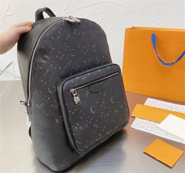 

luxury designer bag designer backpack men's travel backpack classic printed embossed canvas matching leather gold chain shoulder strap
