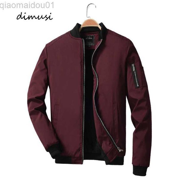 

men's jackets dimusi autumn men's bomber zipper jacket male casual streetwear hip hop coats fashion fleece warm baseball jackets m, Black;brown