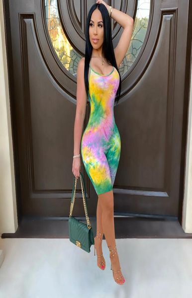 

bodycon jumpsuit romper summer overalls for women clothes 2020 party club outfits tie dye one piece rompers womens jumpsuit2238400, Black;white
