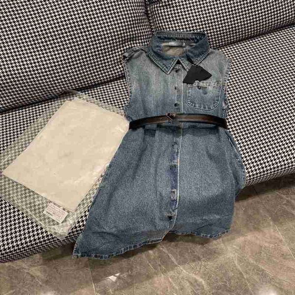 

basic & casual dresses designer 2023 summer new style simple fashion reduced age denim vest dress qo0a, Black;gray