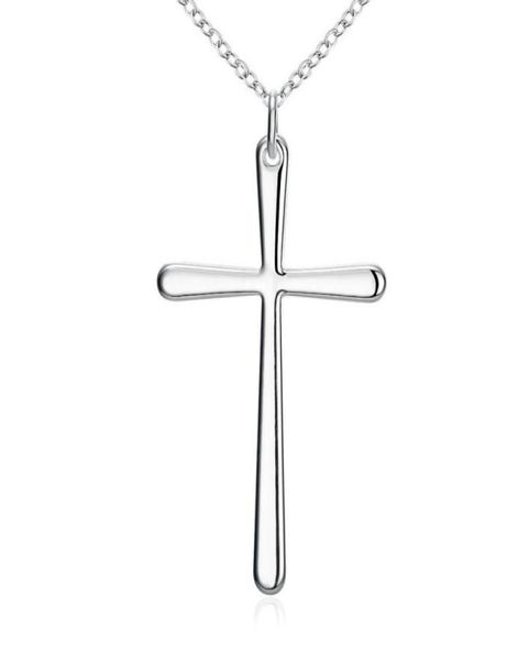 

selling jewelry 925 silver cross pendant necklace 10pcslot73036445646102