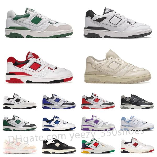 

mens tracksuits new b550 550 casual shoes mens women white green grey cream black blue unc bb550 navy purple shadow fashion luxury trainers, Gray