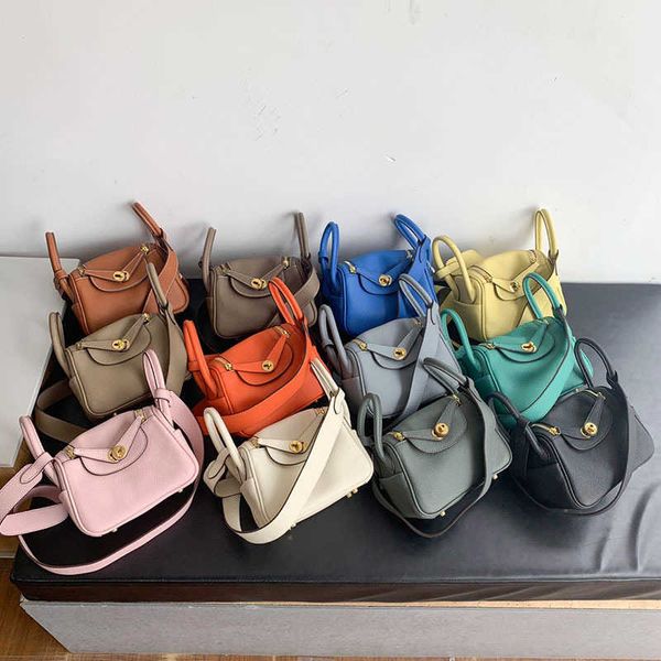 

luxury hemrres tote bag jinyan bag2023 lindys bag mini layer cow leather togo women's single shoulder messenger doctor's jtp4