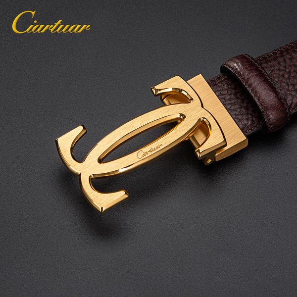 

fashion pure copper belt brand creative foundation founding factory directly approves men's leather leather lead layer of cowhide, Black;brown