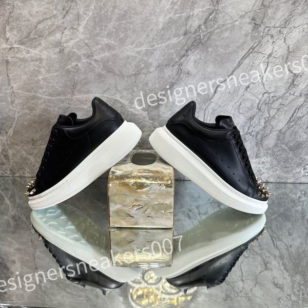 

2023 new designer stage leather increased casual shoe fashionable sports fashion platform mens womens white lace up alexander sneakers xsd22, Black