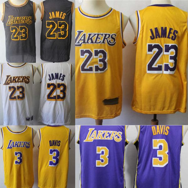 

basketball jerseys los angeles''lakers''men jersey lebron 23 6 james anthony 3 davis basketball shorts basketball jersey, Black;red