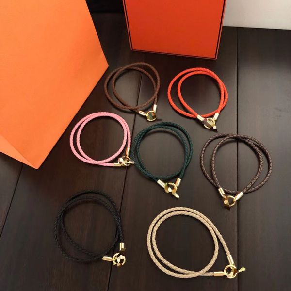 

dupe brand new arrivals real leather h bracelets bangle for women 18k gold plated, Golden;silver
