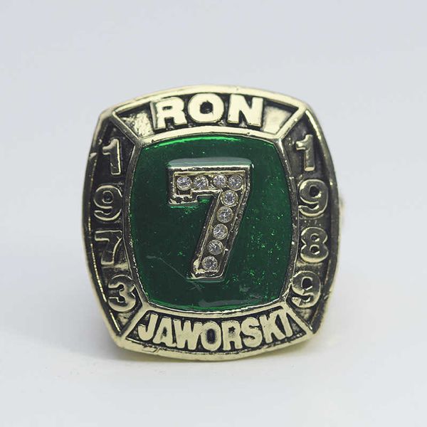

1973 1989 ron jawski star hawks hall of fame championship ring, Silver