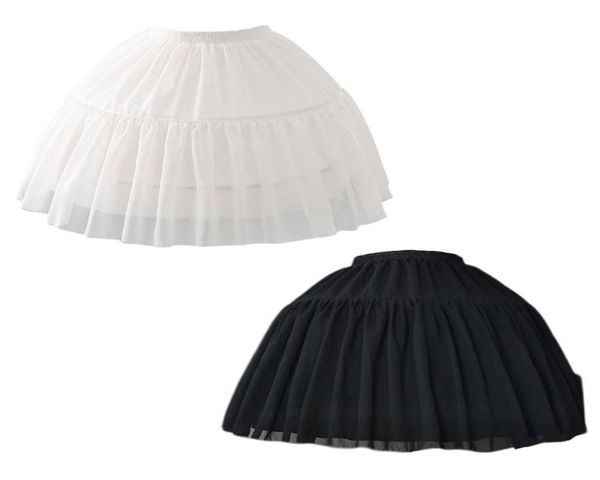 

cosplay fishbone short skirt lolita carmen slip liner cute girls skirts adjustable petticoat3236164, White