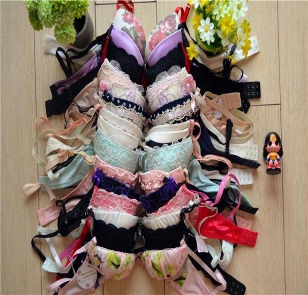 

underwear lace bra sets women039s push up lady female fashion floral spring bra rose pink doc whole zb102421150, Red;black