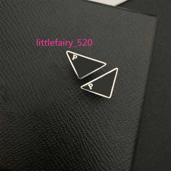 

stud triangle letter stud earring with stamp fashion jewelry accessories for gift party 4 colors, Golden;silver