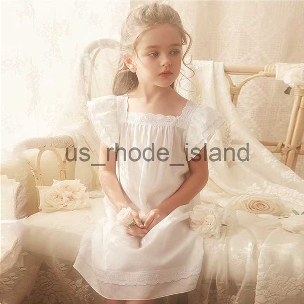 

pajamas girl's princess short sleeve sleepshirts nightgowns.toddler kid's square neck nightdress sleepwear.summer childrens clothi, Blue;red