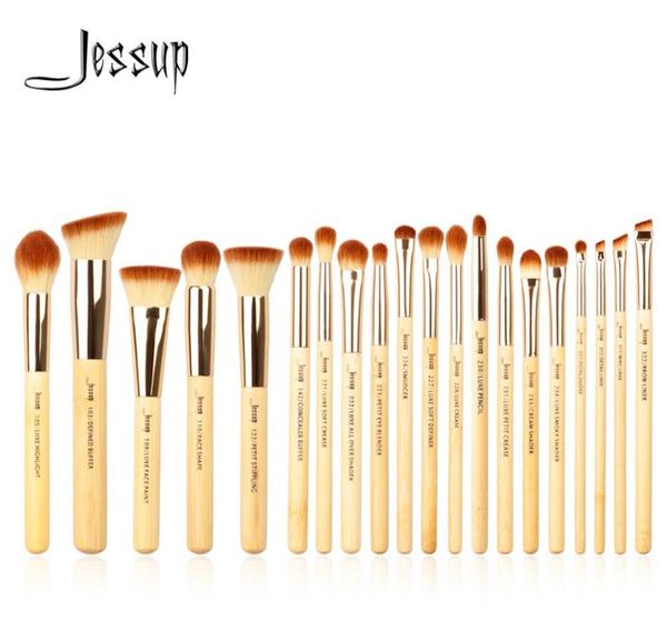 

jessup brushes 20pcs bamboo professional makeup brushes set make up brush tools kit foundation powder brushes eye shader 2010085501559