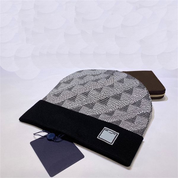 

2023 men designer winter beanie women skull caps hat cap ski hats snapback mask mens cotton cashmere patchwork letters luxury outdoor casual, Blue;gray