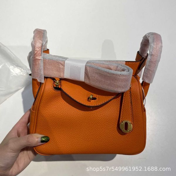 

luxury hemrres tote bag doctor's candy colored bag lindys soft tg lychee pattern portable one shoulder crossbody layer cow leather head