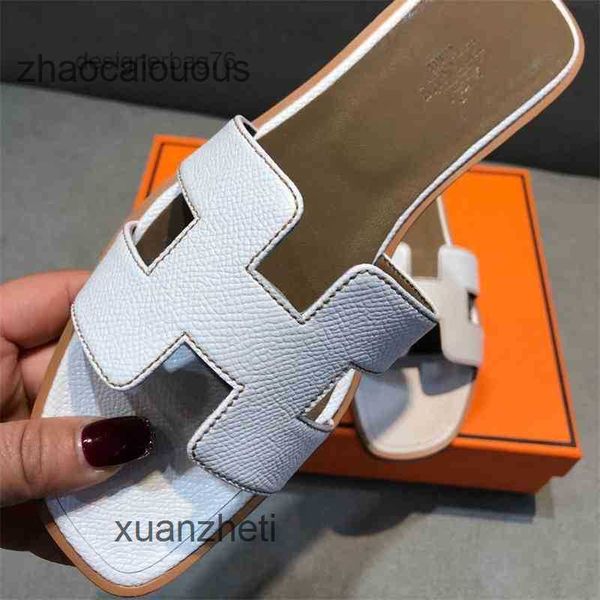 

red her net korean designer women's shoes travel slippers sandals summer word flat beac bottom fasion one wear leater 8p11