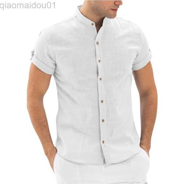 

men's casual shirts 2022 new men's casual blouse 100% cotton linen shirt loose long sleeve tee shirt spring autumn casual clothin, White;black