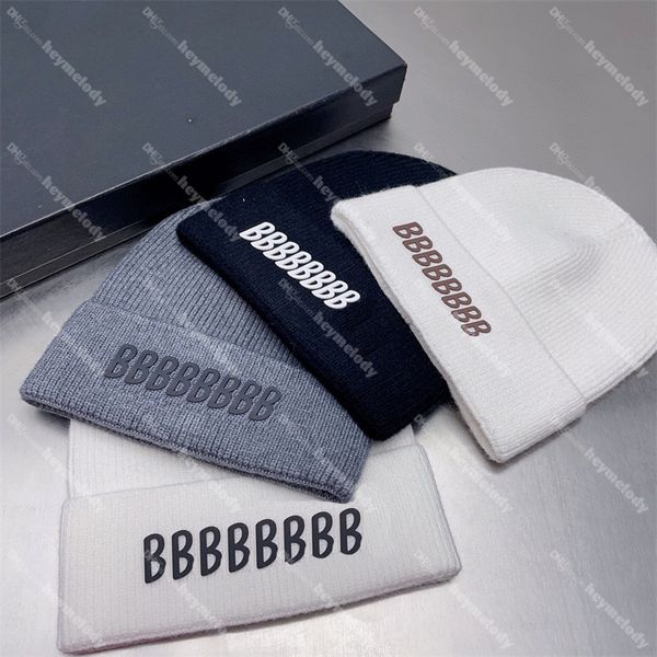 

casual knitted skull caps designer letter beanies women men warm bonnet street hats beanies birthday gift, Blue;gray